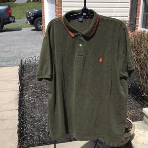 Polo shirt green/orange never worn